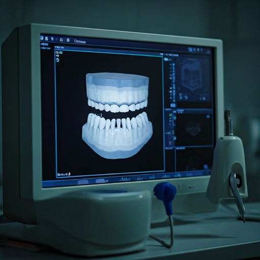 Atendimento odontológico em consultório para planejamento de implantes
